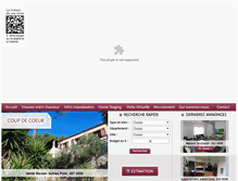 Tablet Screenshot of chasseurimmo.net